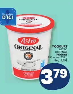Marché Bonichoix YOGOURT ASTRO ORIGINAL offer