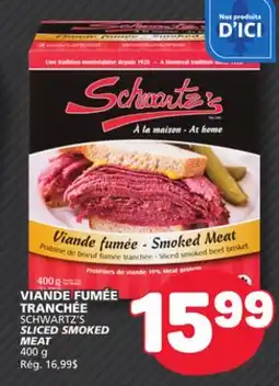 Marché Bonichoix SCHWARTZ'S SLICED SMOKED MEAT offer
