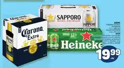 Marché Bonichoix CORONA EXTRA, HEINEKEN (12 x 330 mL) OR SAPPORO (12 x 355 mL) BEER offer