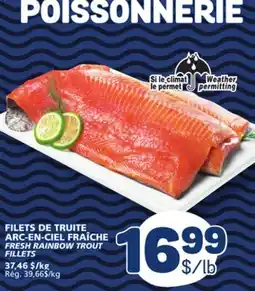 Marché Bonichoix FRESH RAINBOW TROUT FILLETS offer