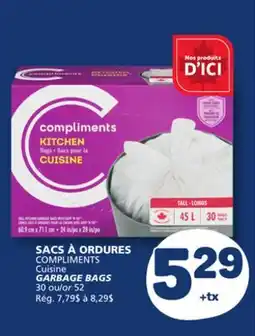 Marché Bonichoix COMPLIMENTS Cuisine GARBAGE BAGS offer
