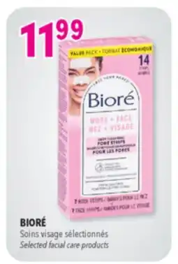 Familiprix BIORÉ, Selected facial care products offer
