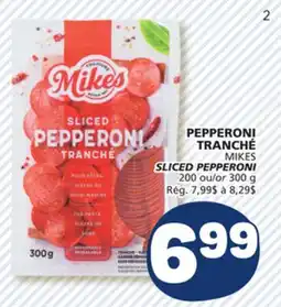 Marché Bonichoix MIKES SLICED PEPPERONI offer