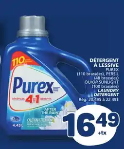 Marché Bonichoix PUREX (110 brassées), PERSIL (48 brassées) OR SUNLIGHT (100 brassées) LAUNDRY DETERGENT offer