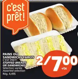Marché Bonichoix C'EST PRÊT! STUFFED BREADS OR SANDWICHES offer
