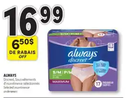 Familiprix Always Discreet underwear Maximum S/M 2-14 17un offer