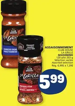 Marché Bonichoix CLUB HOUSE LA GRILLE SEASONING offer