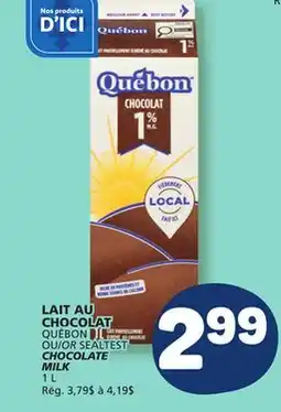 Marché Bonichoix QUÉBON, SEALTEST CHOCOLATE MILK offer