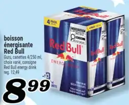 Marché Richelieu BOISSON ÉNERGISANTE RED BULL | RED BULL ENERGY DRINK offer