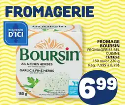 Marché Bonichoix BOURSIN FROMAGERIES BEL CUISINE CHEESE offer
