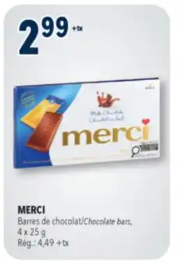 Familiprix MERCI, Chocolate bars offer