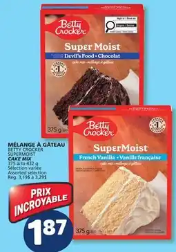 Marché Bonichoix BETTY CROCKER SUPERMOIST CAKE MIX offer