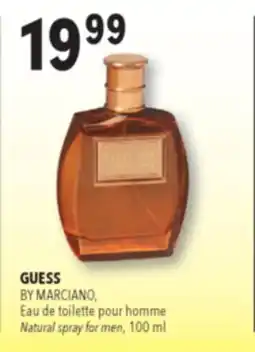 Familiprix GUESS, BY MARCIANO, Natural spray for men offer