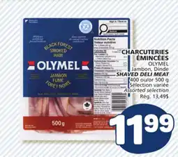 Marché Bonichoix OLYMEL SHAVED DELI MEAT offer