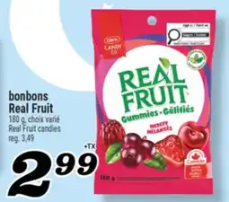Marché Richelieu BONBONS REAL FRUIT | REAL FRUIT CANDIES offer