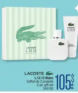 Jean Coutu LACOSTE L.12.12 Blanc offer