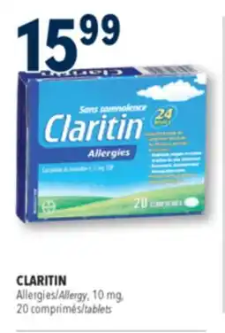 Familiprix Claritin non-drowsy fast relief allergy tablets 20un offer