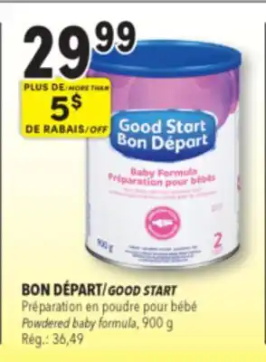 Familiprix Good Start Baby Iron & Calcium fortified milk-based infant formula 6 months + Powder 900g offer