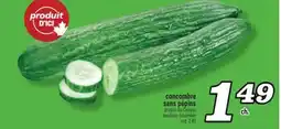 Marché Richelieu CONCOMBRE SANS PÉPINS | SEEDLESS CUCUMBER offer