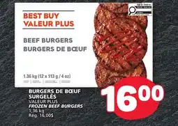 Marché Bonichoix BEST BUY FROZEN BEEF BURGERS offer