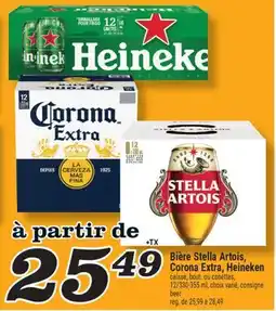 Marché Richelieu BIÈRE STELLA ARTOIS, CORONA EXTRA, HEINEKEN | BEER offer