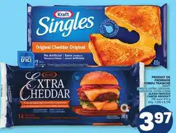 Marché Bonichoix KRAFT SINGLES, EXTRA CHEDDAR, VELVEETA, EXTRA SUISSE SLICED PROCESS CHEESE PRODUCT offer
