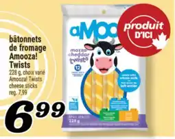 Marché Richelieu BÂTONNETS DE FROMAGE AMOOZA! TWISTS | AMOOZA! TWISTS CHEESE STICKS offer
