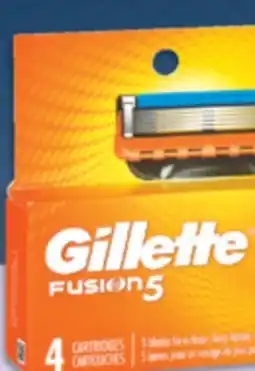 Familiprix GILLETTE, Selected cartridges or razors offer