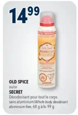 Familiprix Old Spice GentleMan's Total Body deodorant spray Vanilla & Shea offer