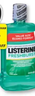 Familiprix Listerine Zero fresh burst antiseptic mouthwash offer