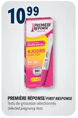 Familiprix First Response early result pregnancy test offer