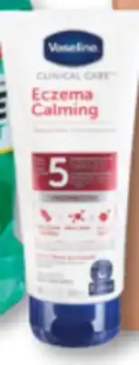 Familiprix Vaseline Clinical Care eczema calming fragrance free therapy cream offer