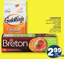Marché Bonichoix PEPPERIDGE FARM GOLDFISH VINTA CRISPS BRETON, VINTA, CRISPS, CRACKERS offer