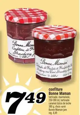 Marché Richelieu CONFITURE BONNE MAMAN | BONNE MAMAN JAM offer