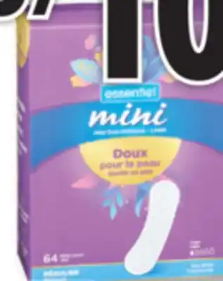 Familiprix Essentiel mini liners regular 64un offer