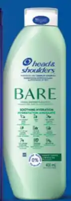 Familiprix Head & Shoulders Bare soothing hydration shampoo offer