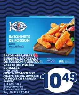 Marché Bonichoix HIGH LINER FROZEN BREADED FISH FILLETS, STICKS, BURGERS, OR PIECES OR BREADED SHRIMP offer