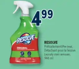 Familiprix Resolve Spray 'n Wash pre-treat laundry stain remover offer