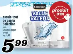 Marché Richelieu ESSUIE-TOUT DE PAPIER SELECTION | SELECTION PAPER TOWELS offer