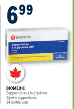 Familiprix Biomedic glycerin suppositories for adults 24un offer