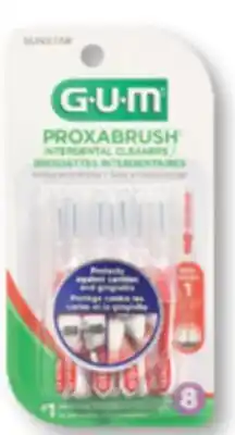 Familiprix GUM Proxabrush interdental cleaners Size 1 Ultra Tight 8un offer