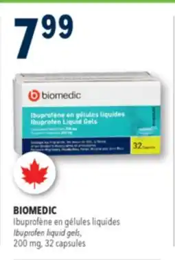 Familiprix Biomedic ibuprofen 200mg liquid gels 32un offer