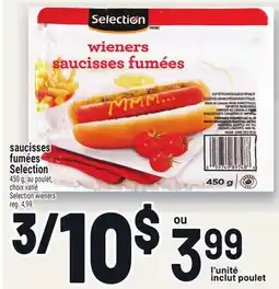 Metro SAUCISSES FUMÉES SELECTION | SELECTION WIENERS offer