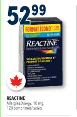 Familiprix Reactine Allergy tablets extra strength 120un offer