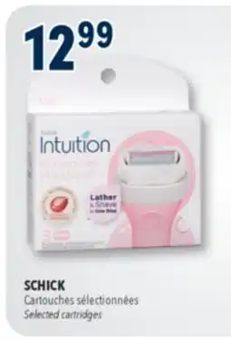 Familiprix Schick Intuition Advanced Moisture razor blade cartridges 3un offer
