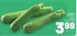 Metro COURGETTES | ZUCCHINIS offer