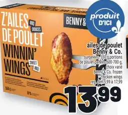 Metro AILES DE POULET BENNY & CO. | BENNY & CO. FROZEN CHICKEN WINGS offer