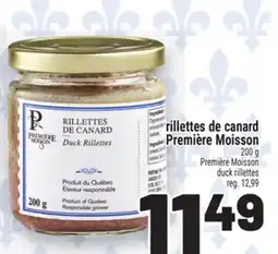 Metro RILLETTES DE CANARD PREMIÈRE MOISSON | PREMIÈRE MOISSON DUCK RILLETTES offer
