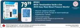 Familiprix BIOS DIAGNOSTICS, Selected blood pressure monitor offer