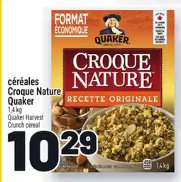 Metro CÉRÉALES CROQUE NATURE QUAKER |QUAKER HARVEST CRUNCH CEREAL offer